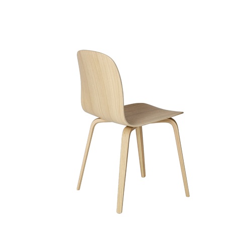 MUUTO（ムート）VISU CHAIR WOOD BASE ブラック | ダイニングチェア | チェアの通販「ヤマギワオンラインストア」