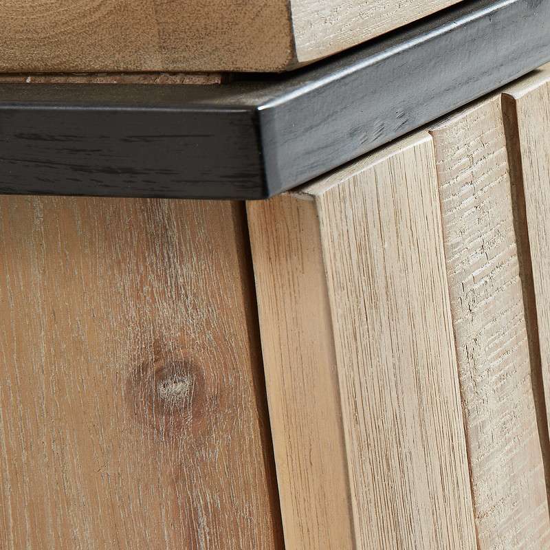 DISSET Tv cabinet 125x053 metal, acacia natural | 商品カテゴリー,収納家具 | LaForma Japan