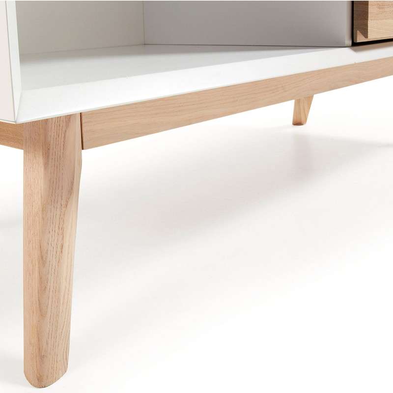 QUATRE Bookshelf 104x152  ash wood, matt white MDF | 商品カテゴリー,収納家具 | LaForma Japan
