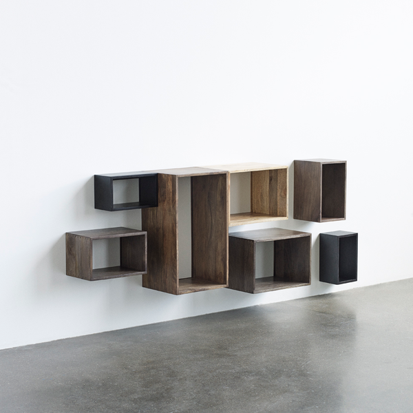Low Stool | Sirka grey stained oak | 47 cm                  – Mater      