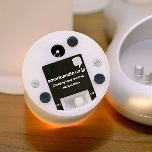 LEDキャンドル 充電式 Smart Candle プラチナ キャンドル 単体