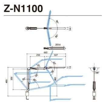 【当社他店舗価格より、さらに10％OFFでお買い得！】「Z-LIGHT Zライト」Z-N1100B ブラック×ブラック(黒) LED デスクライト タスクライト [山田照明]