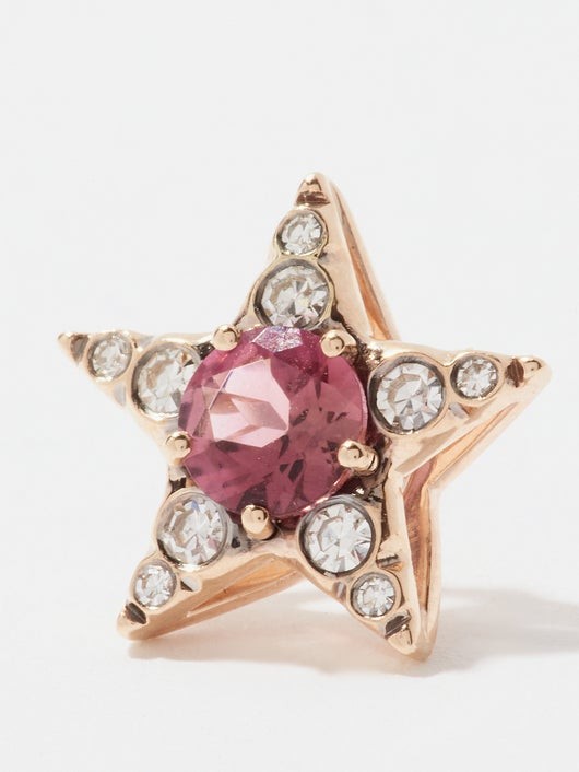 SELIM MOUZANNAR イスタンブール ダイヤモンド ゴールドシングルピアス