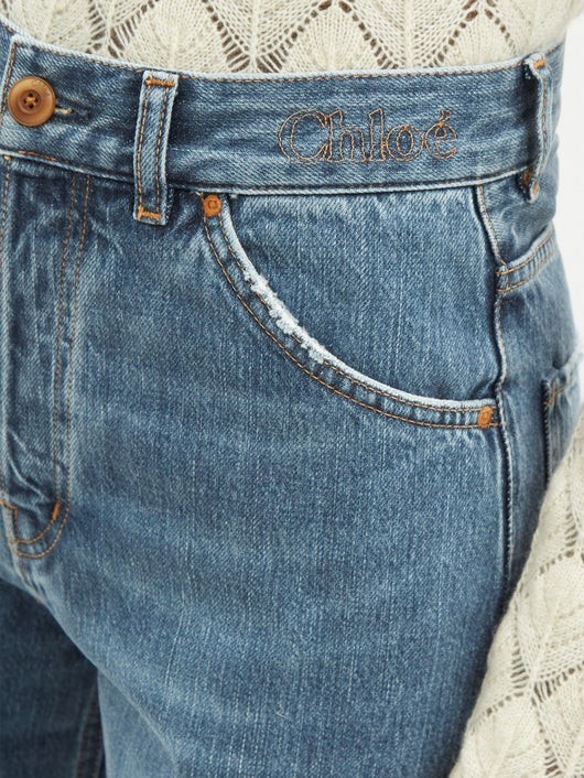 CHLOÉ ハイウエスト ワイドジーンズ
