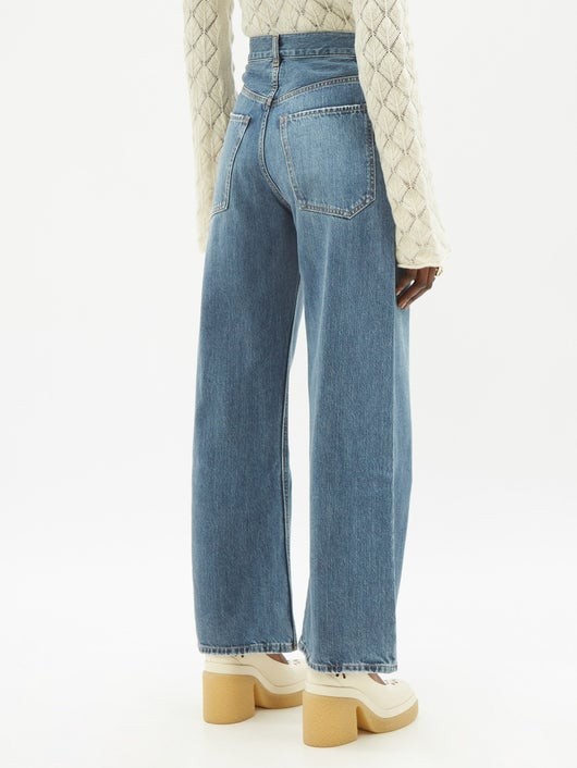 CHLOÉ ハイウエスト ワイドジーンズ
