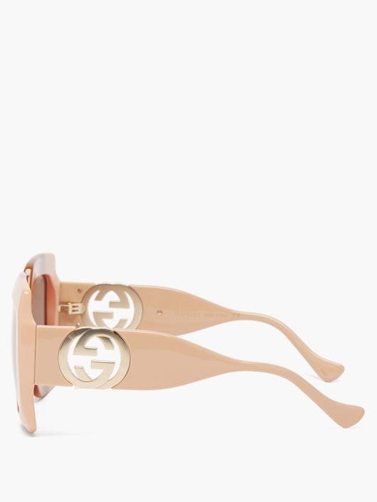 GUCCI EYEWEAR チェーン オーバーサイズ スクエアサングラス