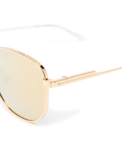 Bottega Veneta Eyewear ラウンドフレーム サングラス