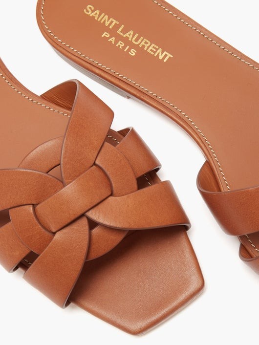 SAINT LAURENT トリビュート レザーサンダル