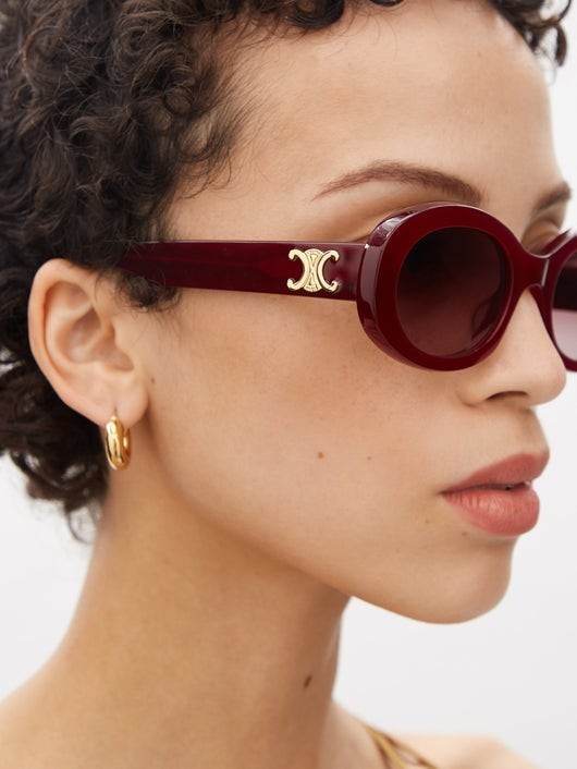 CELINE EYEWEAR トリオンフ オーバーサイズ オーバルサングラス