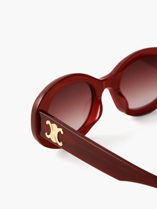 CELINE EYEWEAR トリオンフ オーバーサイズ オーバルサングラス