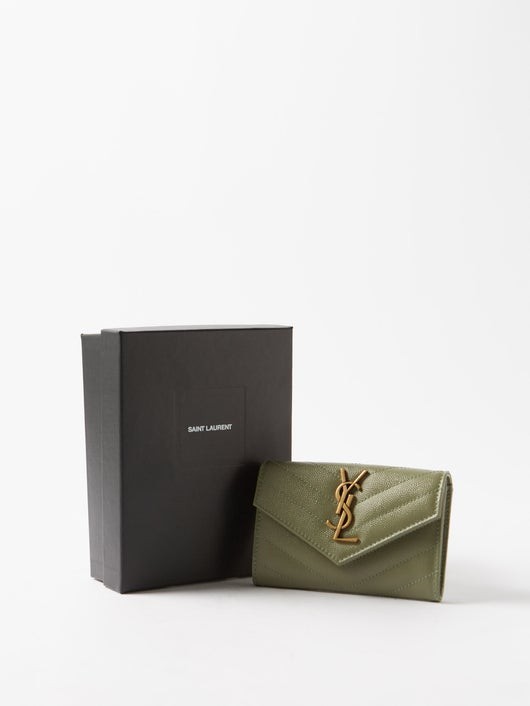 SAINT LAURENT キルティングレザーコインケース