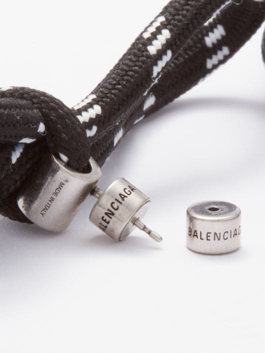 BALENCIAGA シューレース リボンピアス