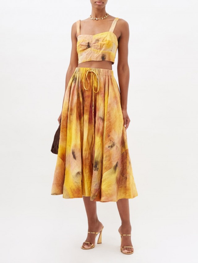 JASON WU COLLECTION インプレッショニスト コットンブレンドクレープスカート