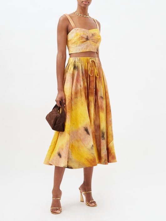 JASON WU COLLECTION インプレッショニスト コットンブレンドクレープ クロップドトップ
