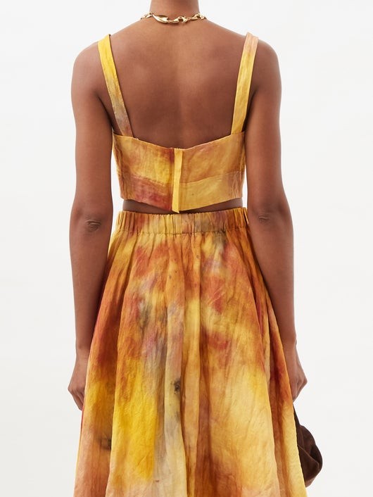 JASON WU COLLECTION インプレッショニスト コットンブレンドクレープ クロップドトップ