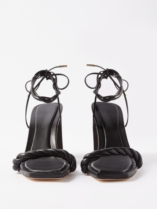 JIMMY CHOO ディオザ レザーサンダル 85