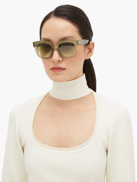 CELINE EYEWEAR オーバーサイズ ラウンドサングラス