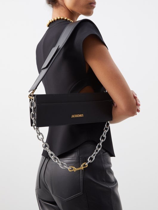 JACQUEMUS チウチウ ダブルストラップ レザーバッグ