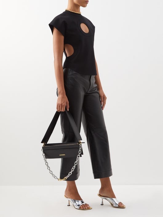 JACQUEMUS チウチウ ダブルストラップ レザーバッグ