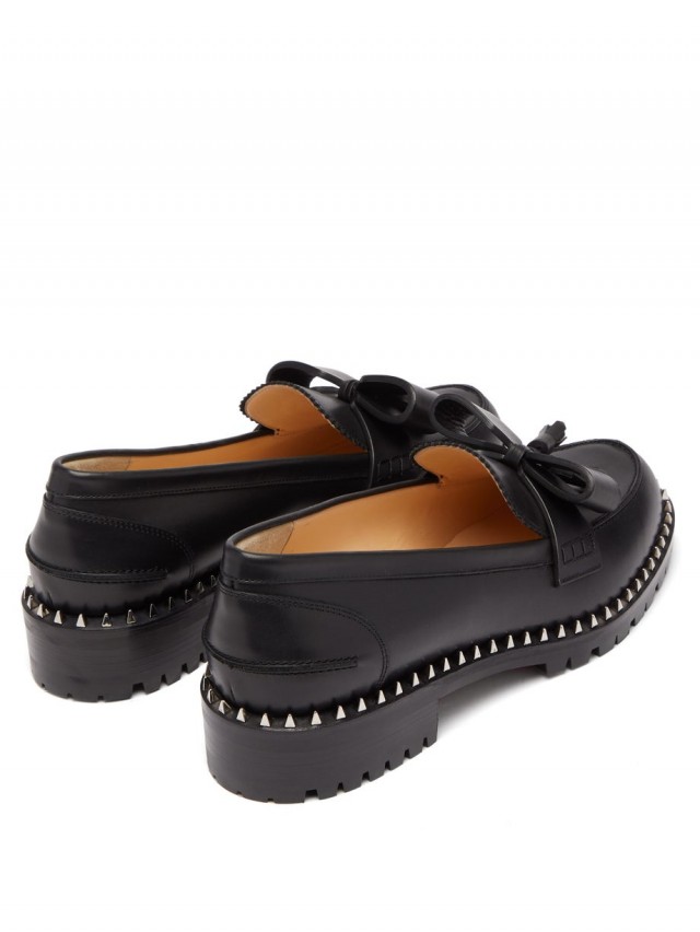 CHRISTIAN LOUBOUTIN アースル ルグ スタッズ レザーローファー