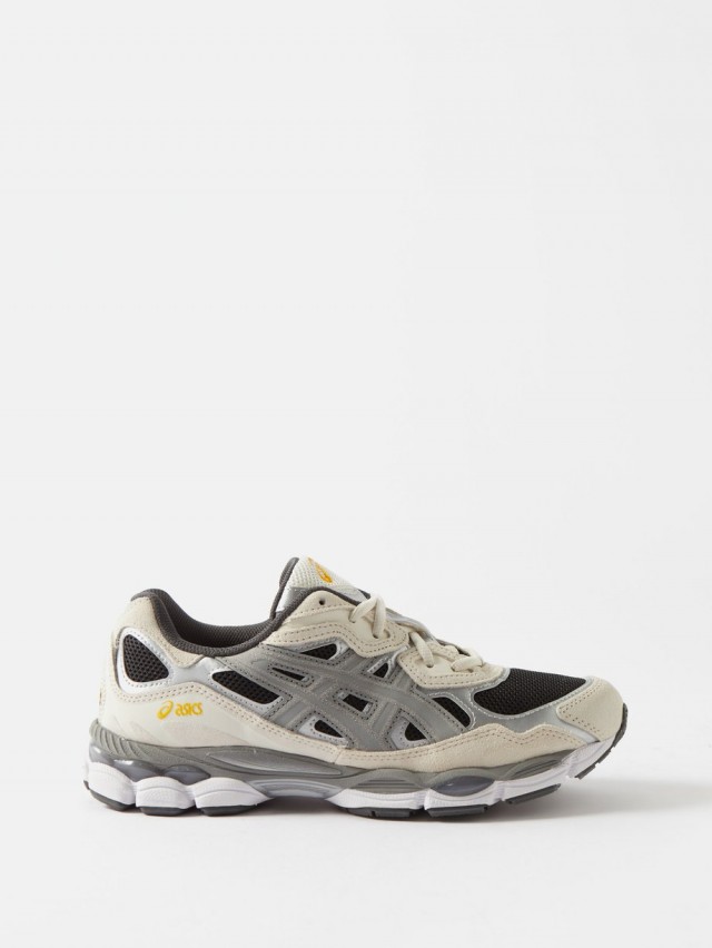 ASICS GEL-NYC メッシュ＆フェイクスエード スニーカー