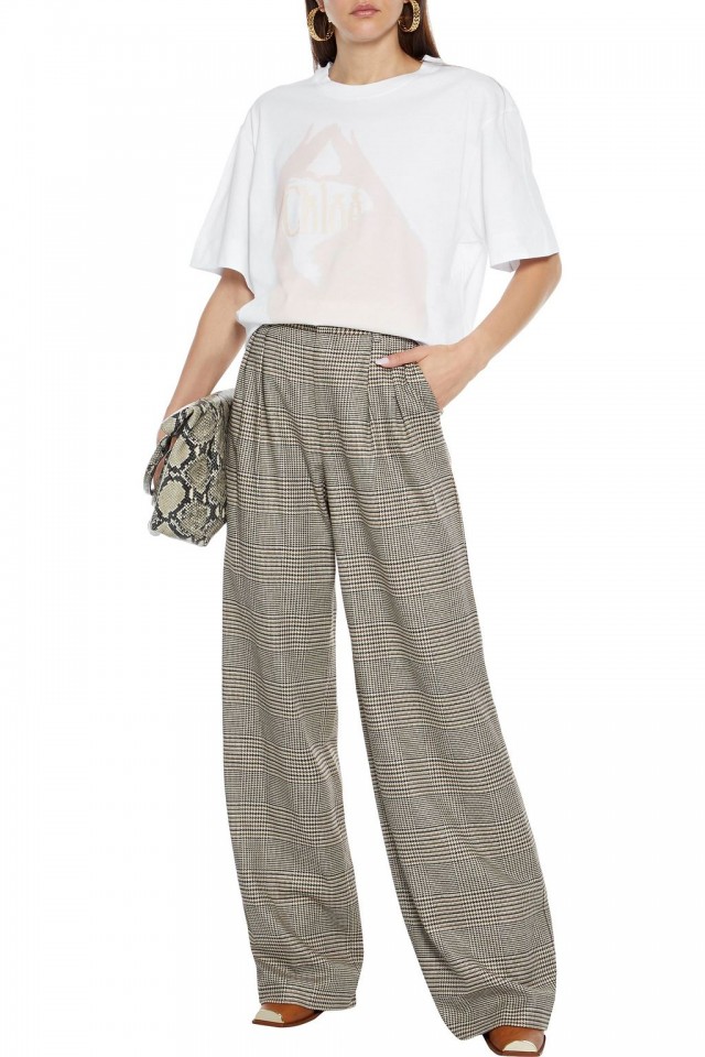 CHLOÉ プリント コットンジャージー Tシャツ