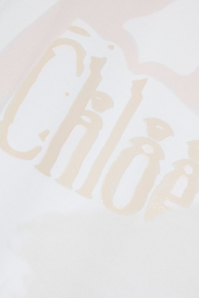 CHLOÉ プリント コットンジャージー Tシャツ