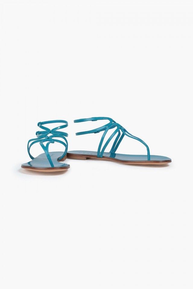 CASADEI パテントレザー サンダル