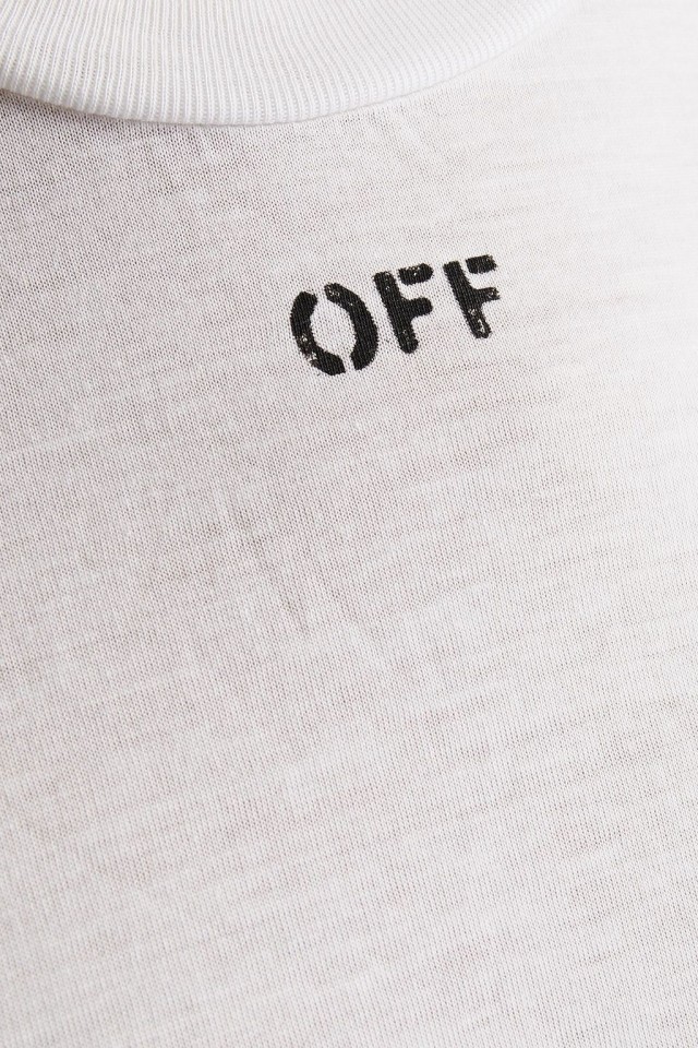 OFF-WHITE™ リヨセル&コットン混ジャージー Tシャツ ロゴプリント