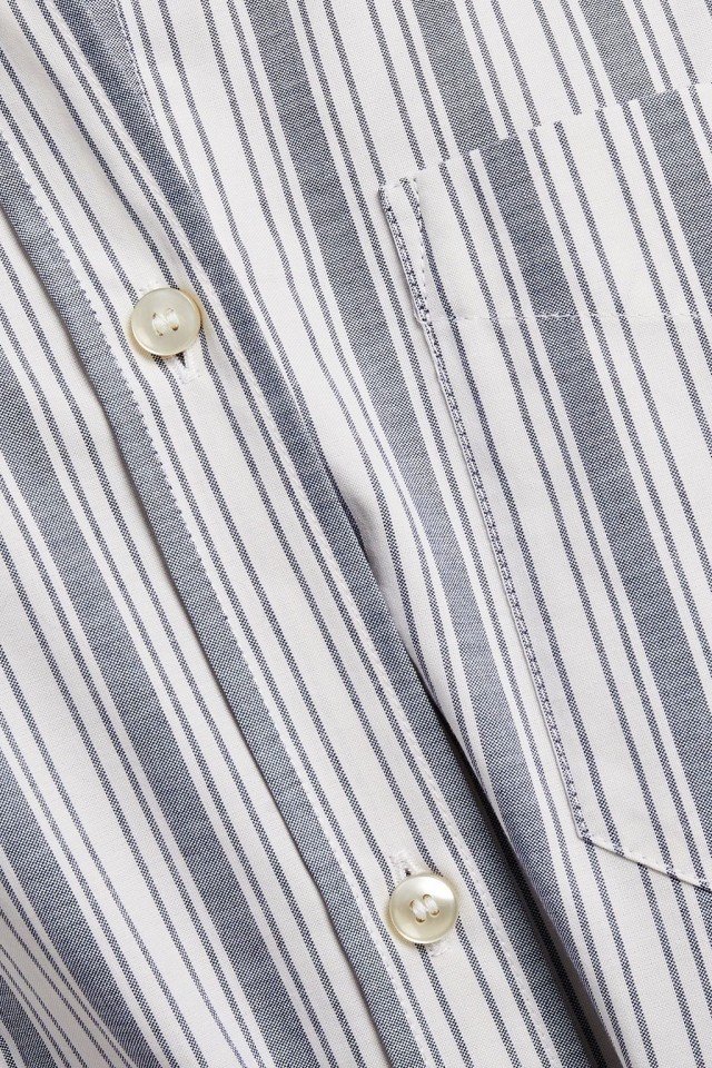 ISABEL MARANT ÉTOILE ストライプコットンポプリン ミニシャツワンピース