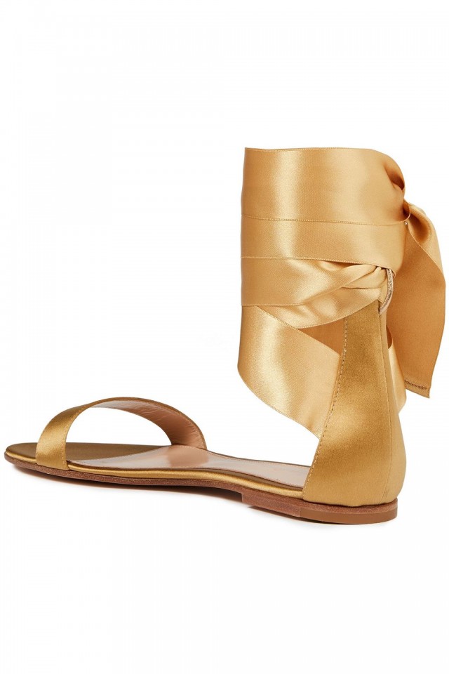 GIANVITO ROSSI シルクサテン サンダル