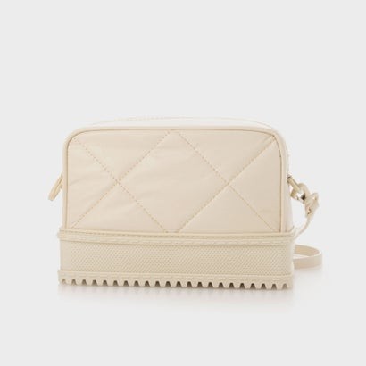 【2021 FALL 新作】キルテッド トップジップクロスボディバッグ / Quilted Top-Zip Crossbody Bag （Chalk）