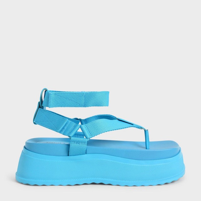 【2022 SPRING 新作】ジョス アンクルストラップ フラットフォームトングサンダル / Joss Ankle-Strap Flatform Thong Sandal