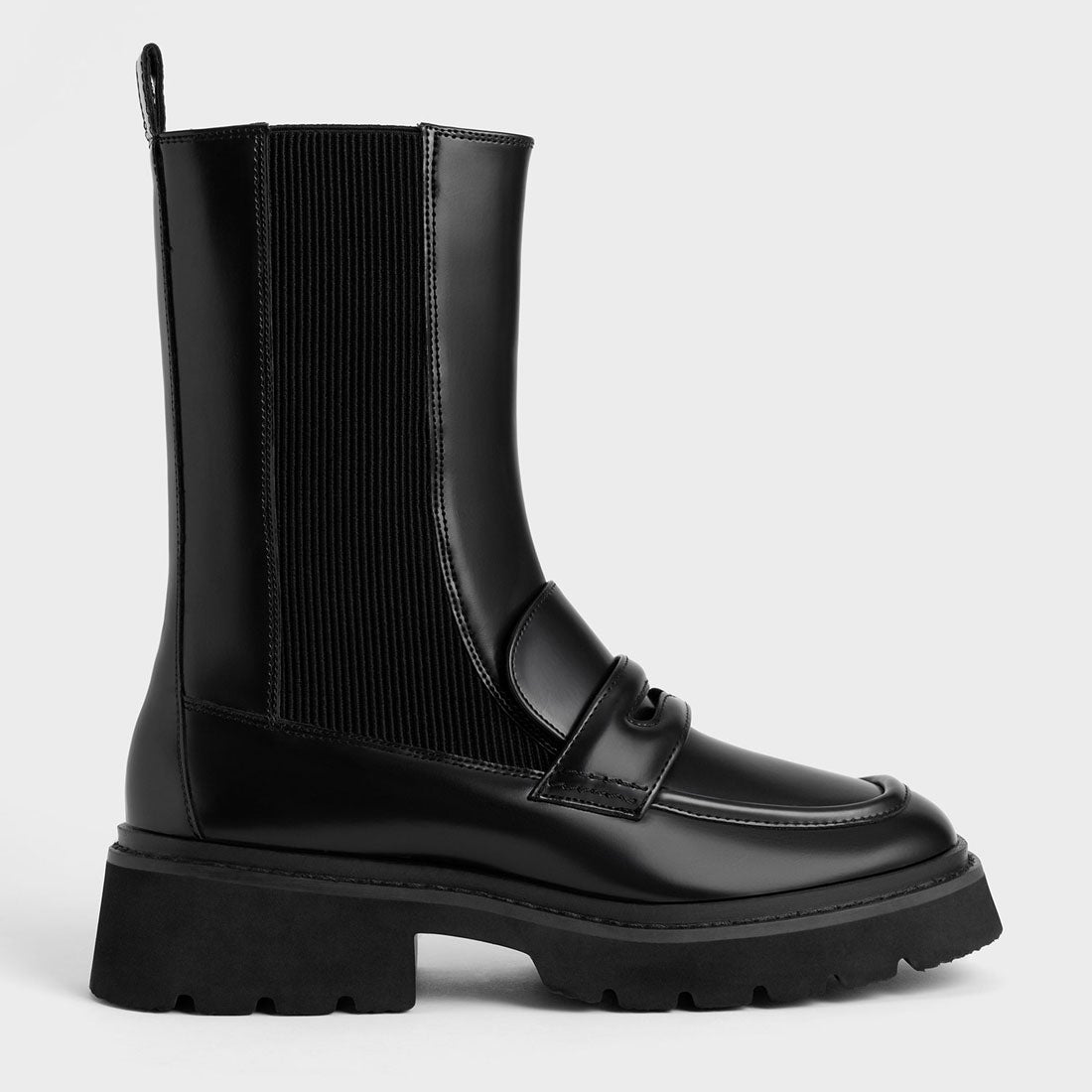 CHARLES & KEITH ペニーローファー チェルシーブーツ （Black） -CHARLES & KEITH (チャールズアンドキース) 公式通販