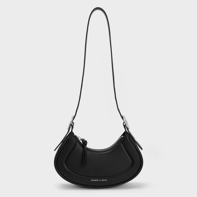 Petra ペトラ カーブショルダーバッグ （Black）