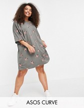 COLLUSION Plus check pleated mini shirt dress in multi | ASOS