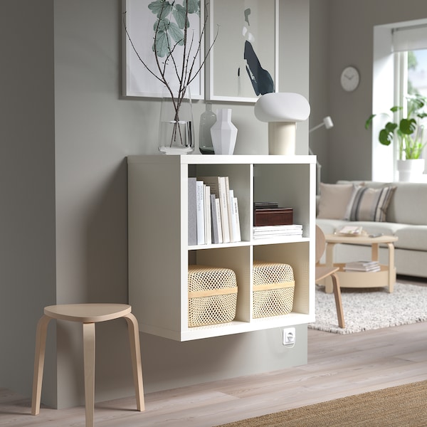 KALLAX カラックス シェルフユニット, ホワイト, 77x77 cm - IKEA