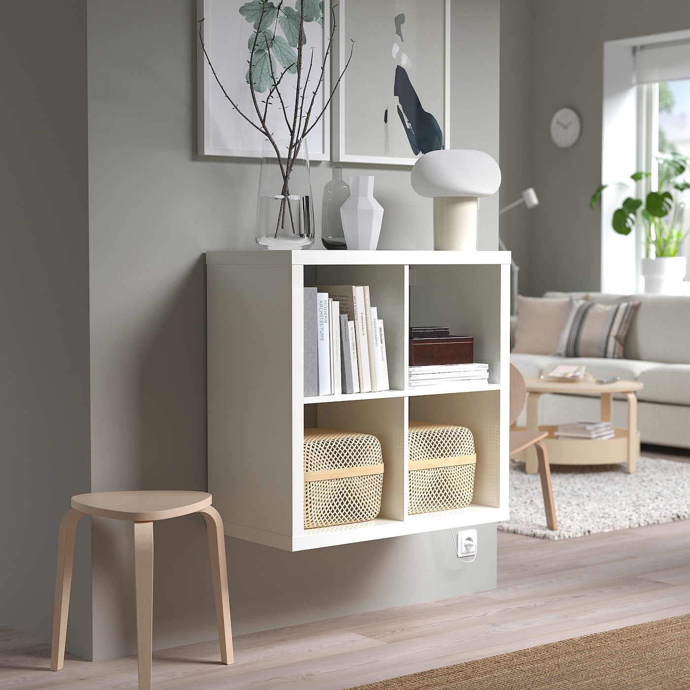 KALLAX カラックス シェルフユニット, ホワイト, 77x77 cm - IKEA