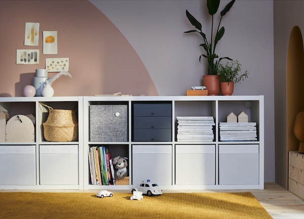 KALLAX カラックス シェルフユニット, ホワイト, 77x77 cm - IKEA