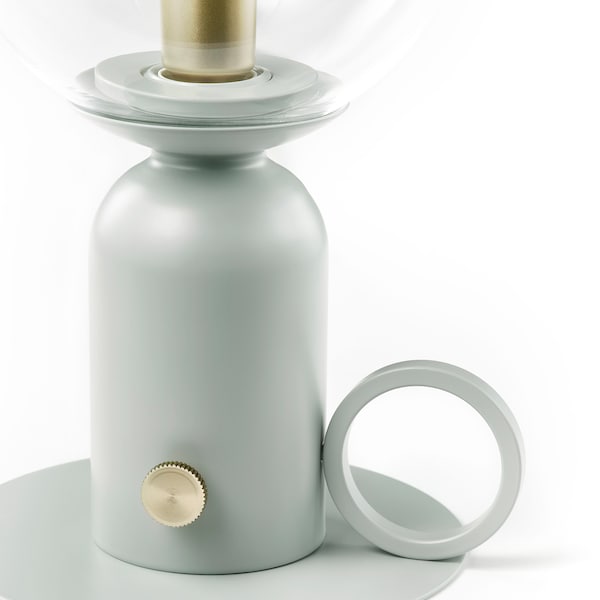 ÅSKMULLER オスクミュラー テーブルランプ, グレーグリーン, 24 cm - IKEA