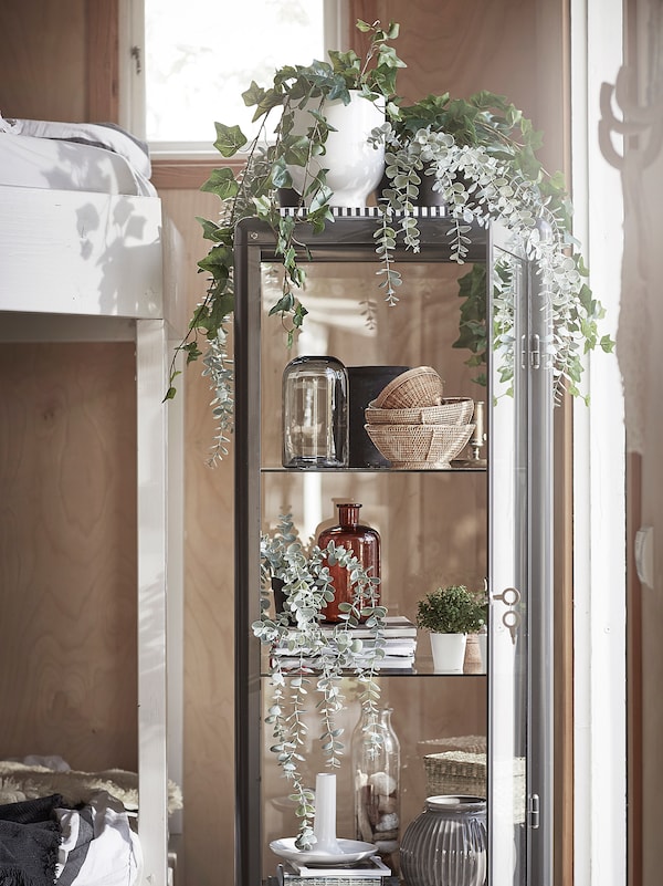 FEJKA フェイカ 人工観葉植物, 室内/屋外用 つり下げ型, ユーカリ - IKEA