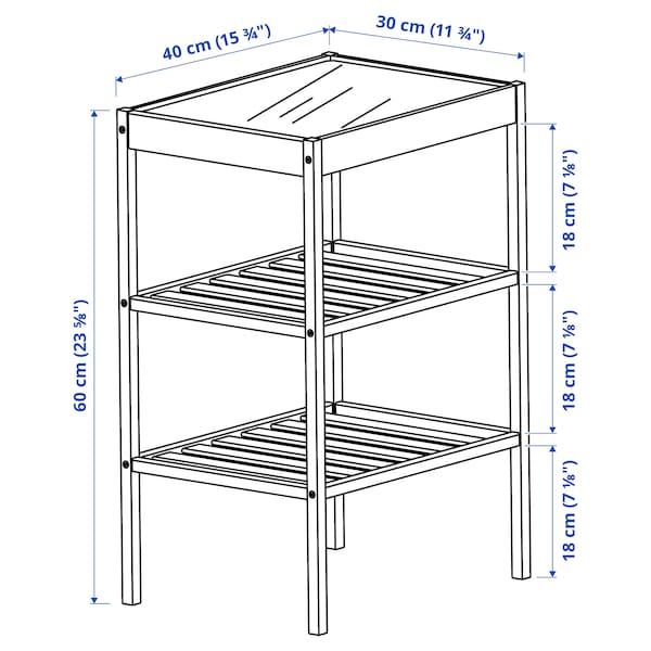 NESNA ネスナ サイドテーブル, 竹, 40x30 cm - IKEA