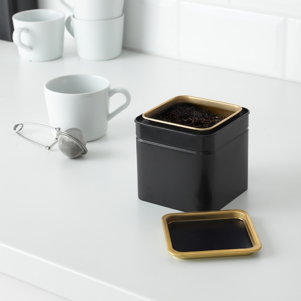 BLOMNING ブロムニング コーヒー/紅茶用の缶, 10x10x10 cm - IKEA