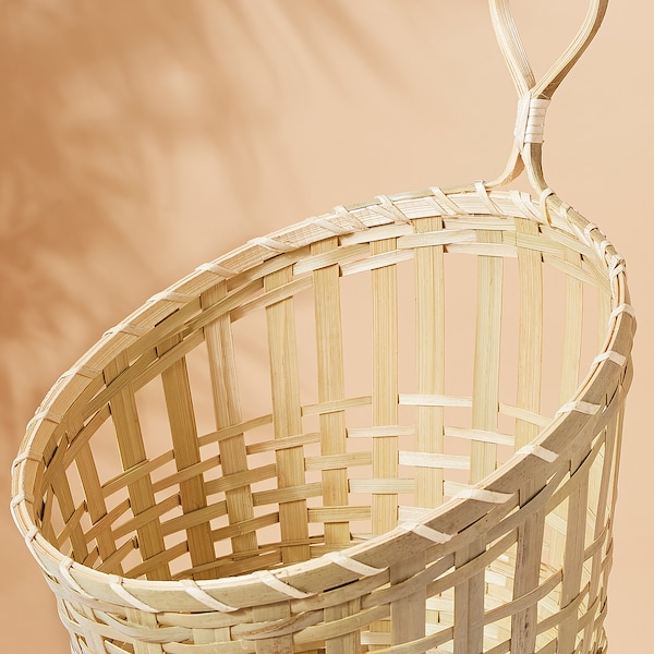TOLKNING トルクニング バスケットハンギング2点セット, ハンドメイド 竹 - IKEA