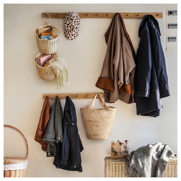 TOLKNING トルクニング バスケットハンギング2点セット, ハンドメイド 竹 - IKEA