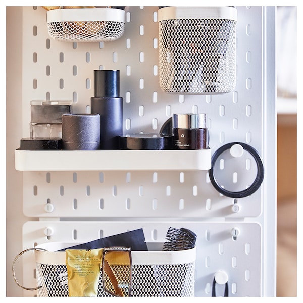 SKÅDIS スコーディス シェルフ, ホワイト - IKEA