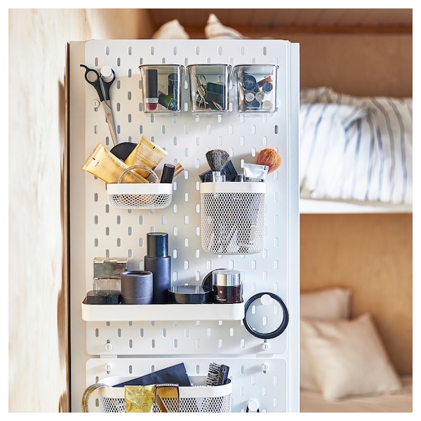 SKÅDIS スコーディス シェルフ, ホワイト - IKEA