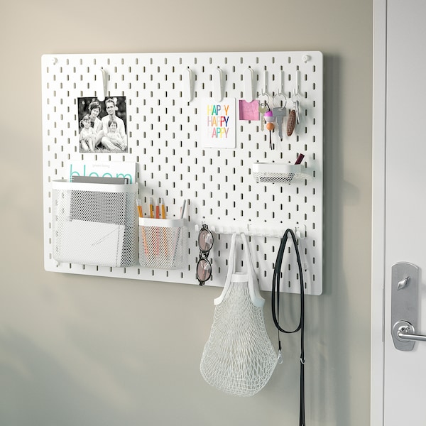 SKÅDIS スコーディス 収納バスケット3個セット, ホワイト - IKEA