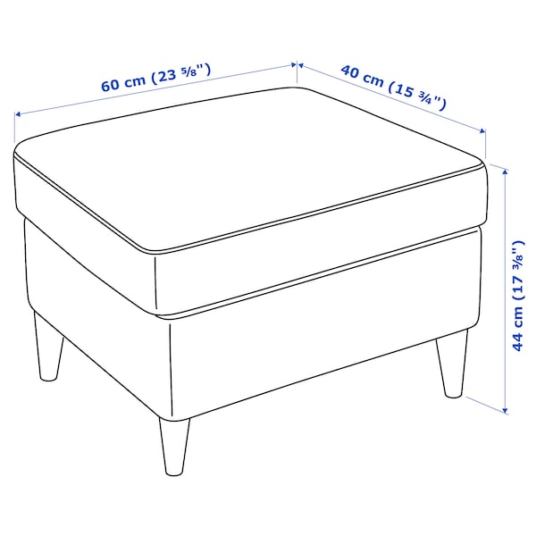 STRANDMON ストランドモン オットマン, スキフテボー イエロー - IKEA