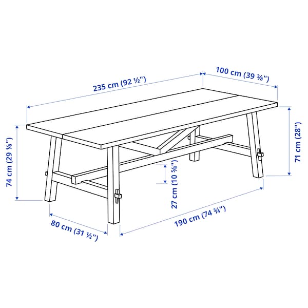 SKOGSTA スコグスタ ダイニングテーブル, アカシア材 - IKEA